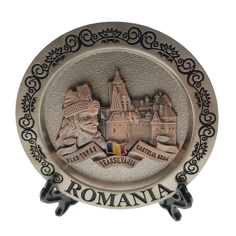 Castelul bran, vlad tepes, ornament metalic cu suport romania